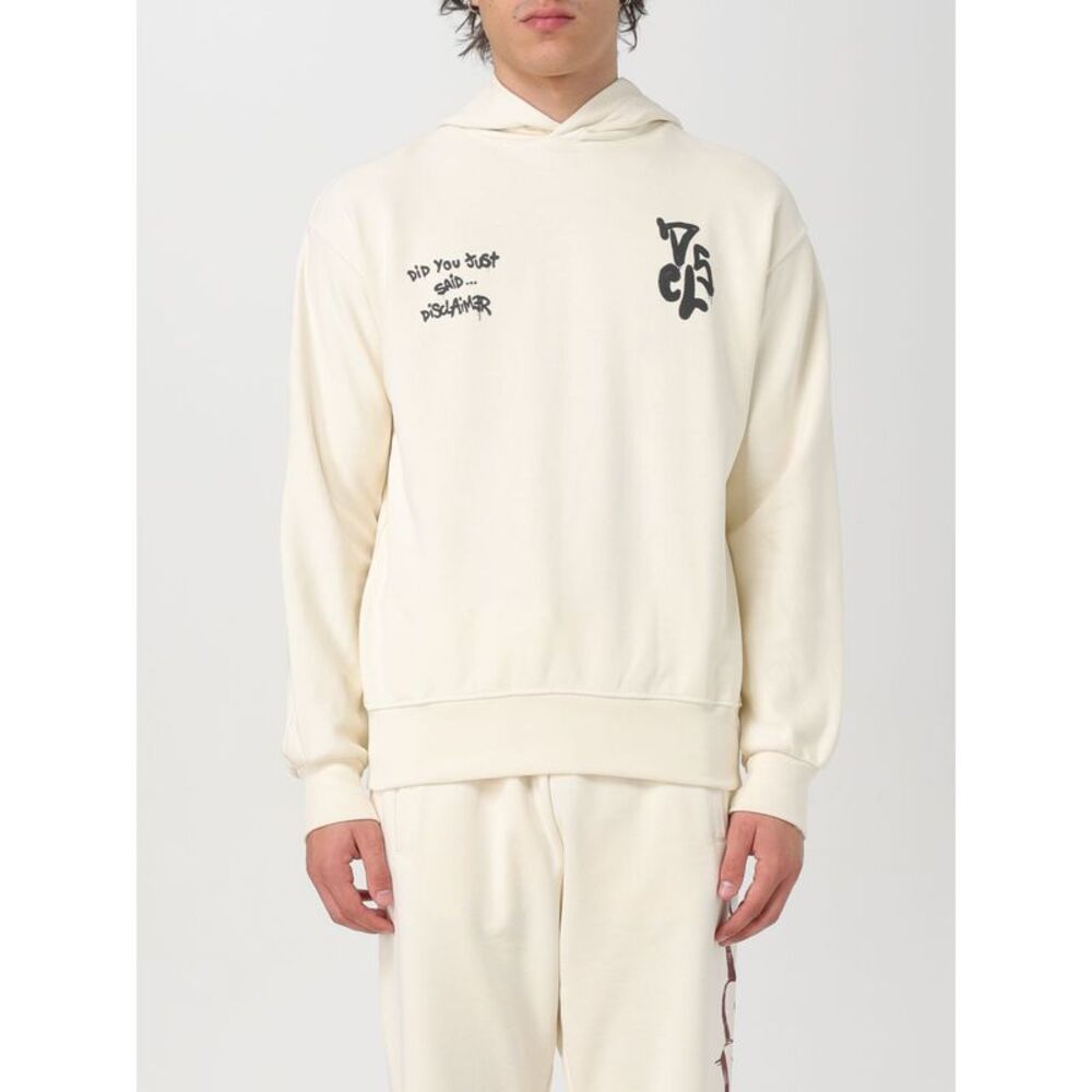 Disclaimer Sweatshirt Men Yellow Cream
